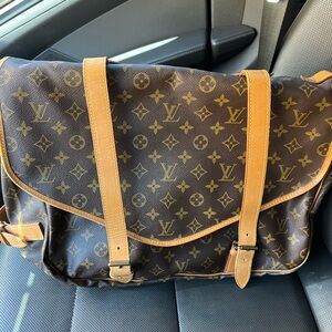 Louis Vuitton large Saumur 35 monogram crossbody saddle bag